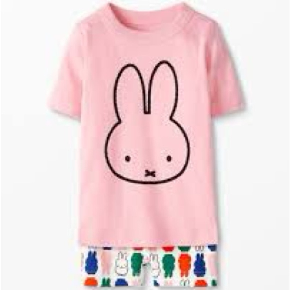 Hanna Andersson Miffy Short Sleeve Pajama Set size 8 (130 cm)
